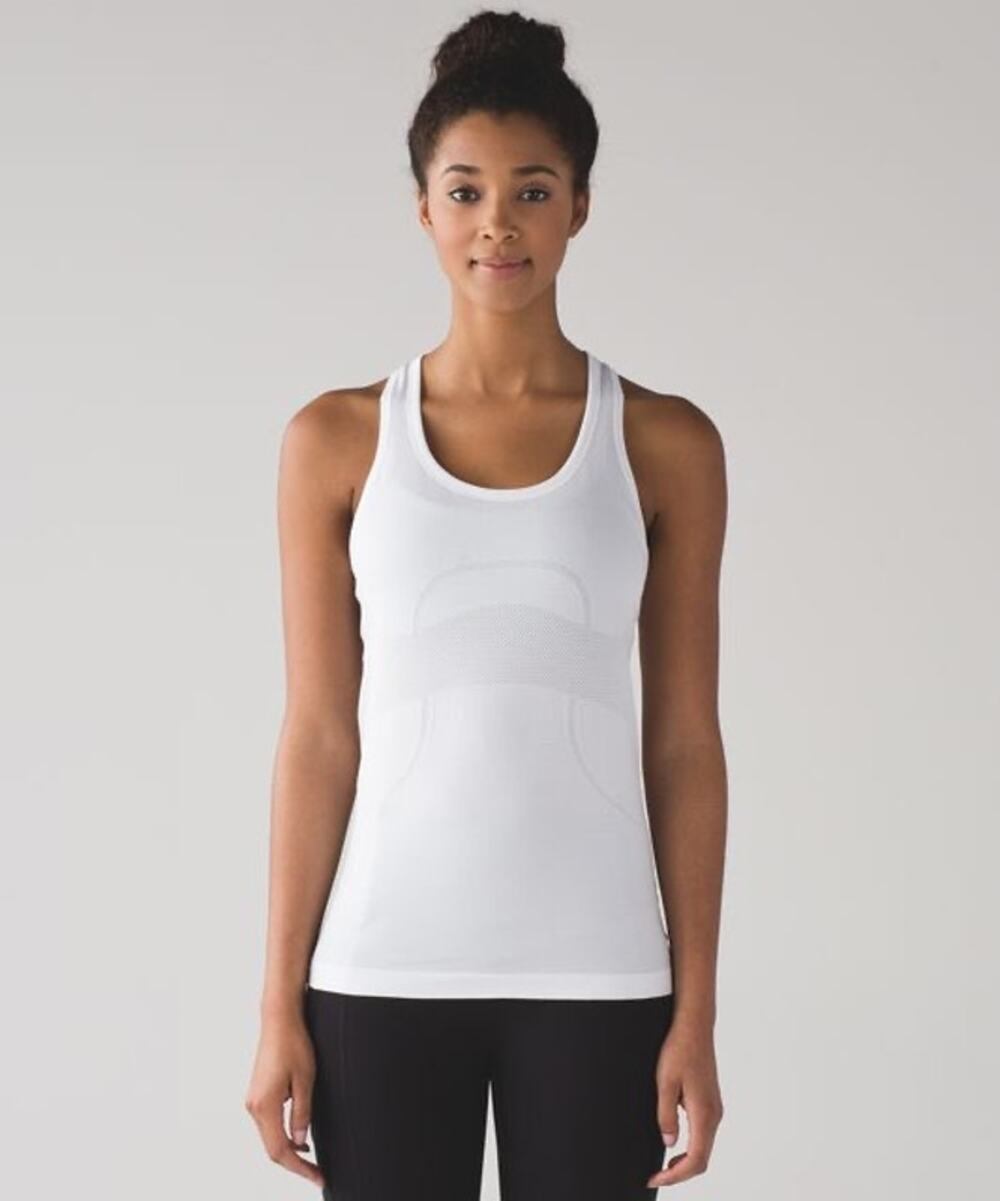 Lululemon Swiftly Tech Racerback White waffle size 4